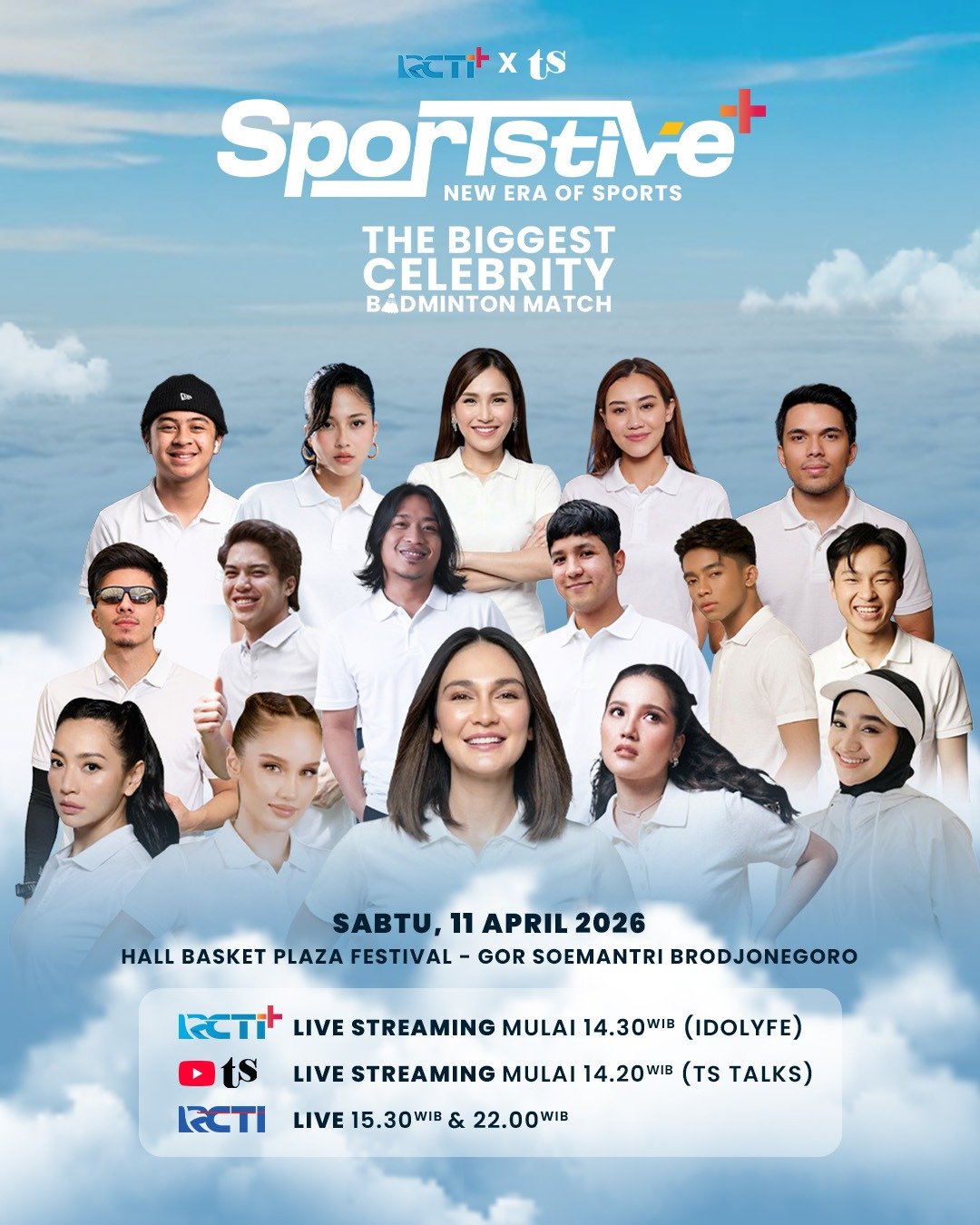 Heboh! Intip Keseruan Aksi Para Selebriti Gebrak Panggung Badminton di GOR Soemantri